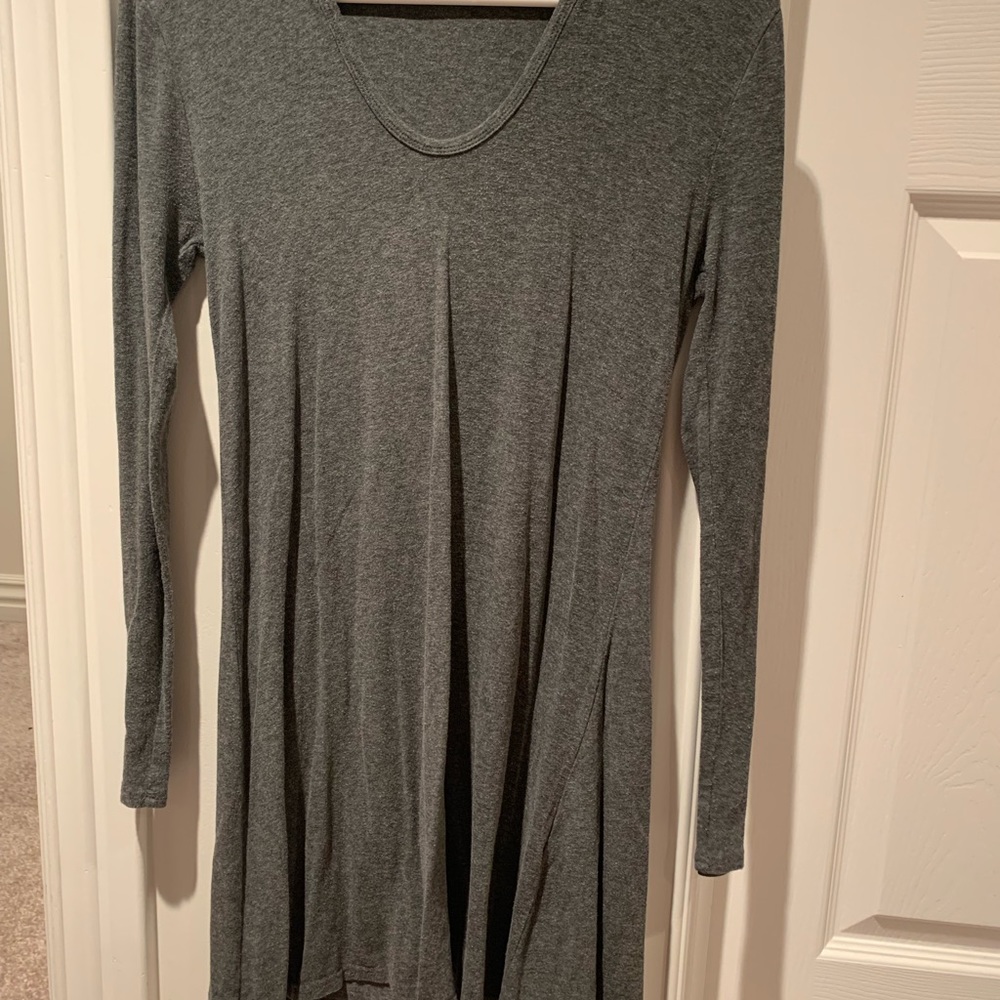 Gray T shirt dress